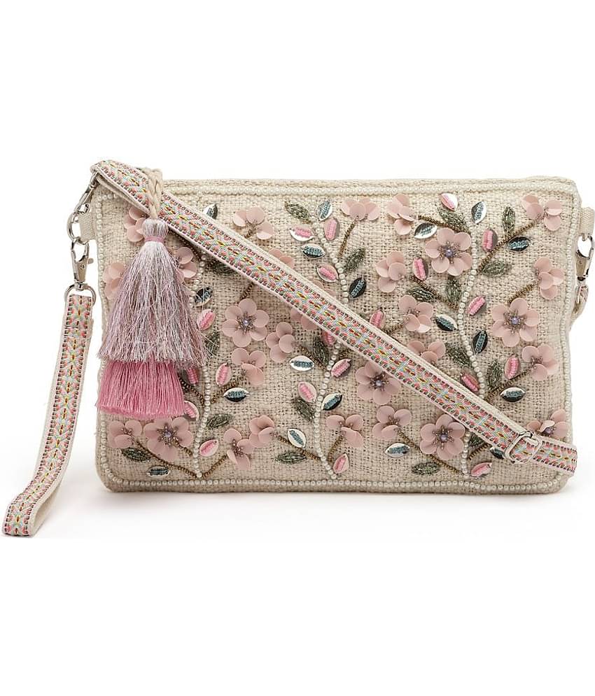 Anekaant Sling Bag Cotton Set of 1 ( Off White )