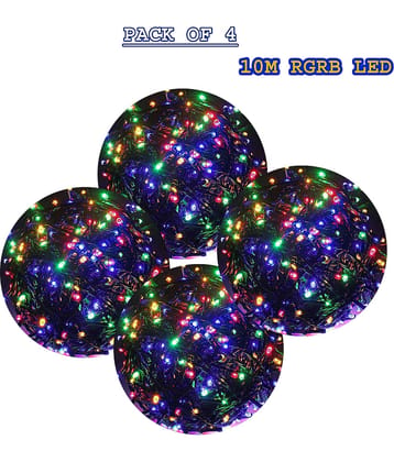 MIRADH - Multicolor 10Mtr String Light ( Pack of 4 )