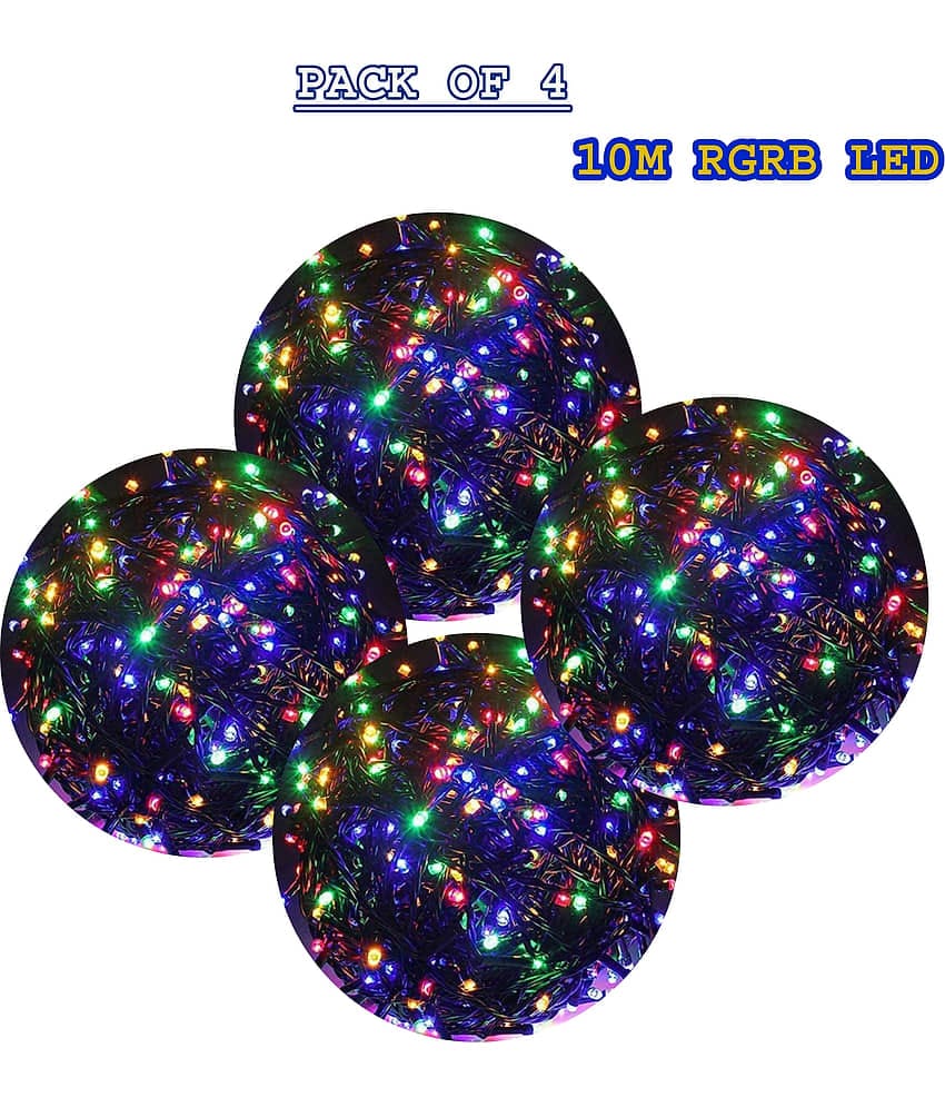 MIRADH - Multicolor 10Mtr String Light ( Pack of 4 )