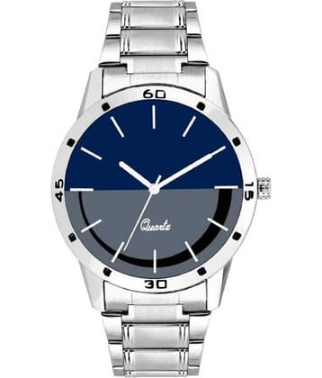 newmen new blue Stainless Steel Analog Men's Watch
