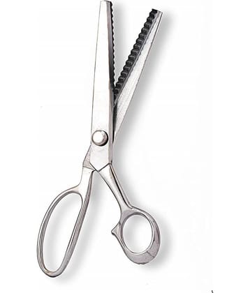 PRANSUNITA Zig Zag Forged Pinking Shears Scissors, length 8 inches Used in Art & Craft, Cut Paper, Cloth, Leather, Designer Shape etc