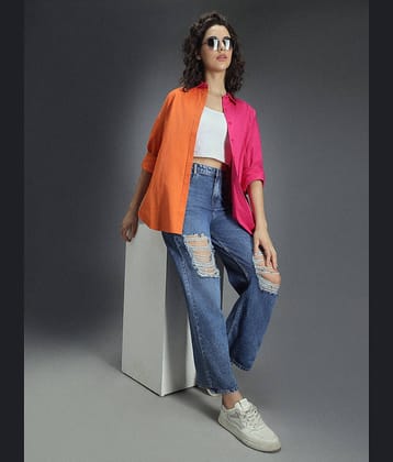 High Star Women Regular Jacket ( Orange )
