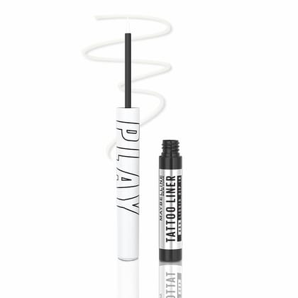 Maybelline Tattoo Play White Liquid Eyeliner, Metallic Finish Maybelline Tattoo Play White Liquid Eyeliner, Metallic Finish - Defend / 1 count (Pack of 1)