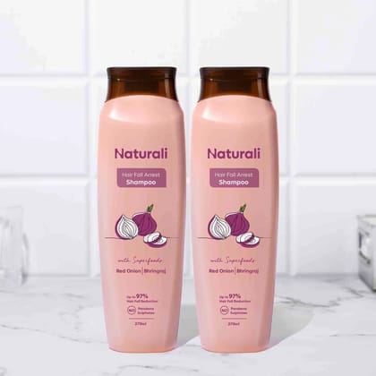 Naturali Hairfall Arrest Shampoo (Pack of 2)-200ml x 2