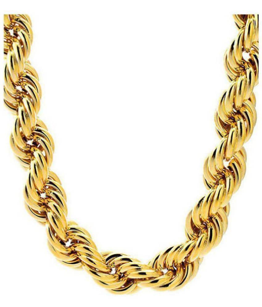 Jewar Mandi Gold Plated Chain ( Set of 1 )