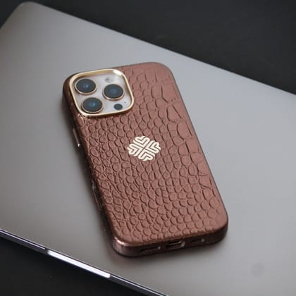 Royal Copper | MagSafe Premium Leather Luxury iPhone Cover-iPhone 15 Pro
