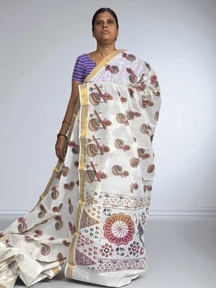PURE MANGALAGIRI COTTON SAREE