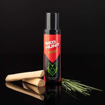 RED HUNT The Great Hunt Combo for men RED HUNT Body Spray Rain Forest 120ml,Oil & Acne Control Face Wash 100ml, Shaving Foam 50g