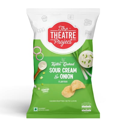 TTP Kettle Cooked Chips - Sour Cream & Onion - 72 gms