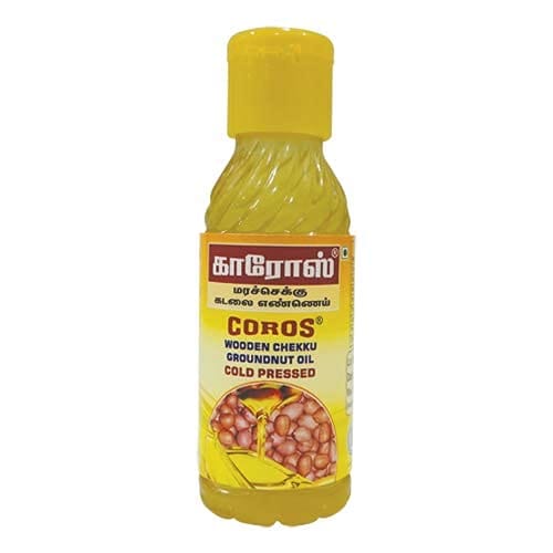 Coros (Wooden Chekku-Cold Pressed) Groundnut Oil 100 Ml