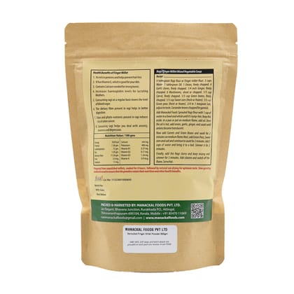 Finger Millet Powder (Ragi Flour) | Natural & Stone-Ground | Gluten-Free | High Calcium & Fiber | 1kg