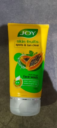 Joy skin fruits spots & tan clear face wash 