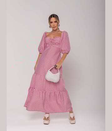 Sheetal associates Women Crepe Fit & Flare Dress ( Pink )