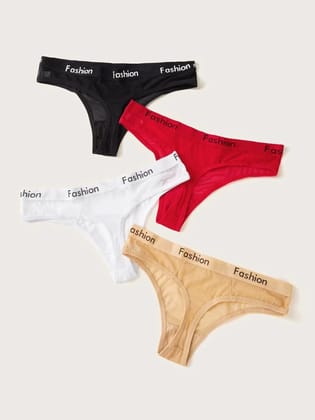 Premium Imported Underwear - Women Pack Of 4 Briefs-M / Multicolour