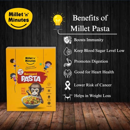 MilletnMinutes Barnyard Millet Pasta Healthy Gluten Free Pasta Rich in Fiber 192 g