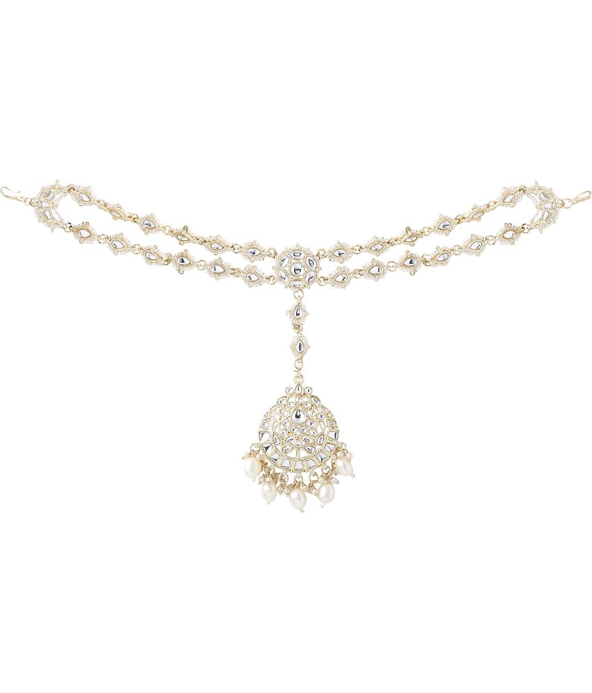 VIRAASI - Gold Maang Tikka ( Pack of 1 )