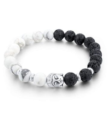 Healing Accessories Certified Natural Stones & Reiki-Yoga Positive Energy Beads Buddha Stylish Bracelet - None