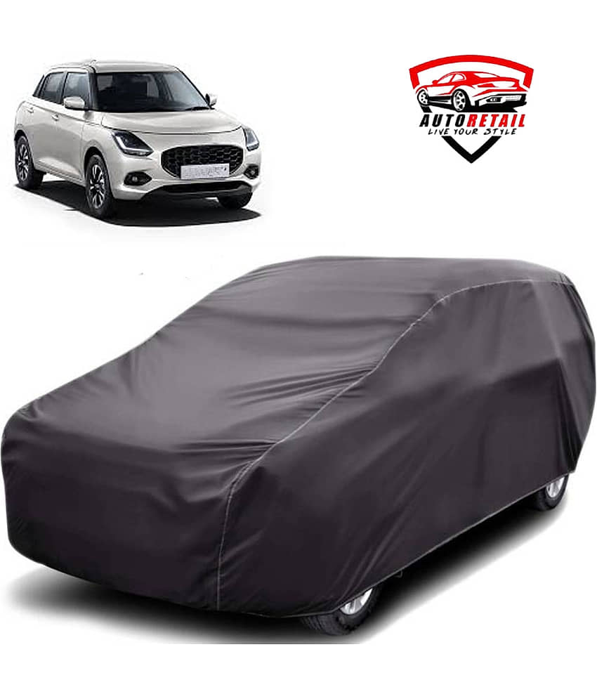 AutoRetail Car Body Cover for Maruti Swift [2018] Without Mirror Pocket ( Pack of 1 ) , Grey