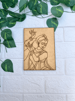 Dbeautify's DIY Traditional Woman Painting