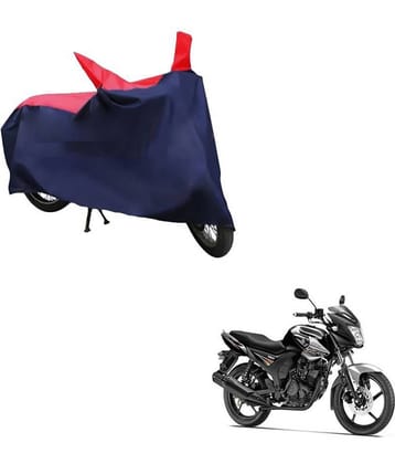 AutoRetail Dust Proof Two Wheeler Polyster Cover for Yamaha SZ-RR (Mirror Pocket, Red and Blue Color)