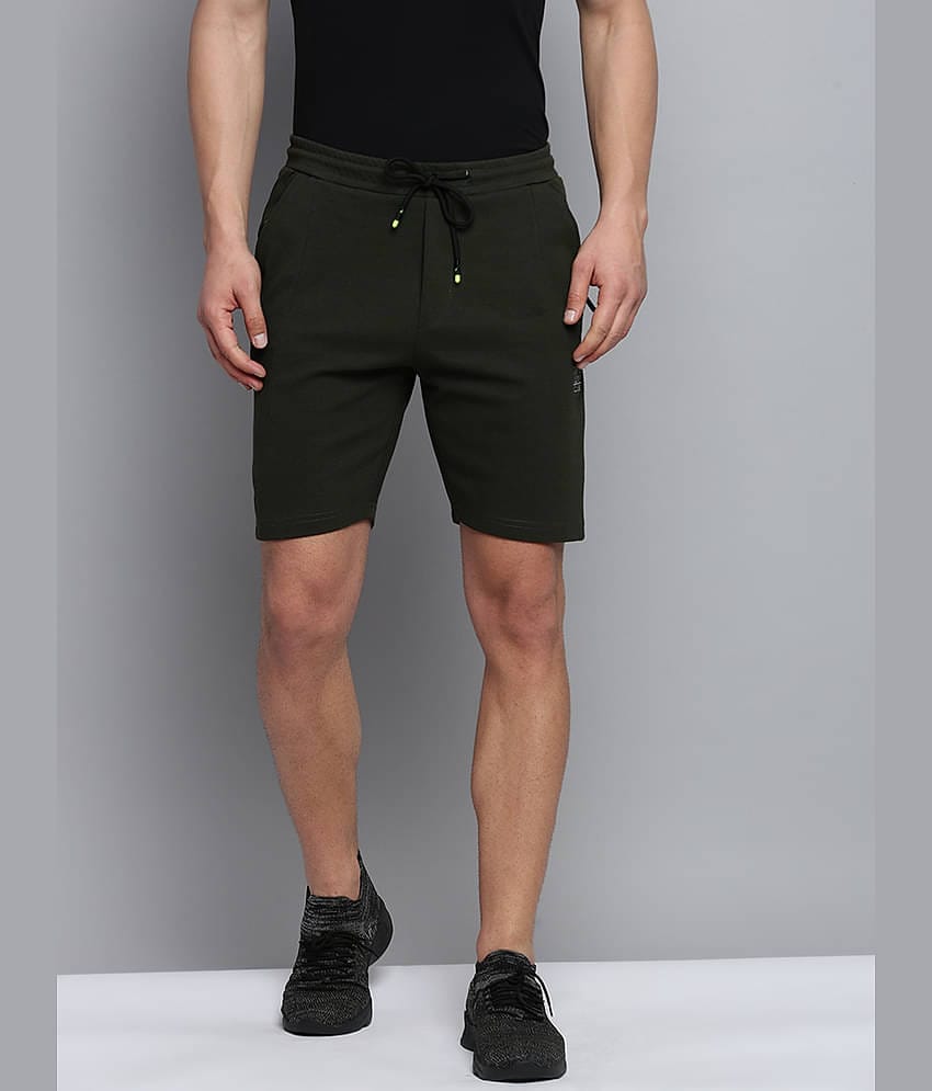 Showoff - Olive Polyester Men's Shorts ( Pack of 1 )
