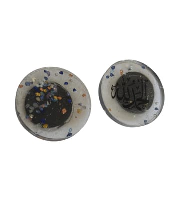 Decorative Resin Fridge Magnets with Calligraphy Design