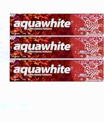 aquawhite Whitening Toothpaste Gel Pack of 3