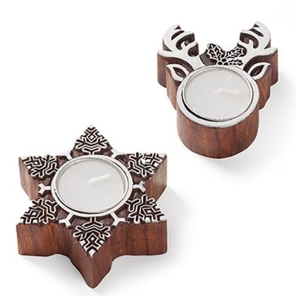 Reindeer & Snowflake - S/2