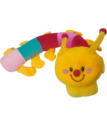 INGENS Very Cute and Beautiful Soft Caterpillar Teddy Bear Soft Toy for Kids / Girls / Gifting / Valentine / Anniversary / Birthday / Kids (yellow) - 55 cm