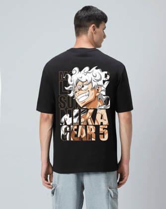 Nika Gear 5 Black Oversized T-shirt Nika Gear 5 Black Oversized T-shirt