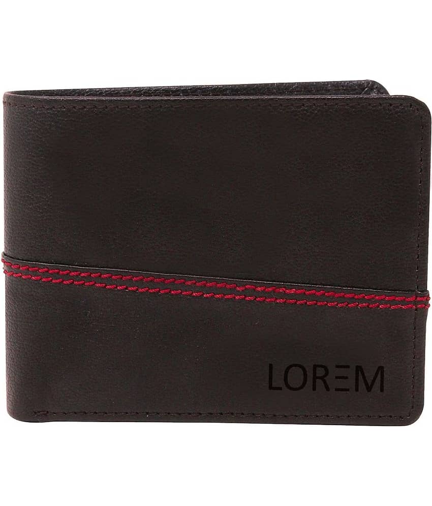 Lorem Brown Faux Leather Men's Two Fold Wallet ( Pack of 1 )