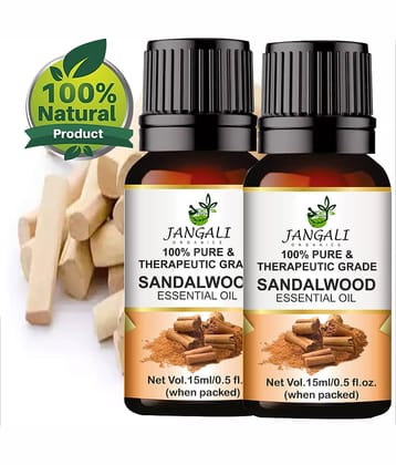 PURE Jangali ORGANICS PURE Sandalwood Essential Oil for Face, Skin care 30ML