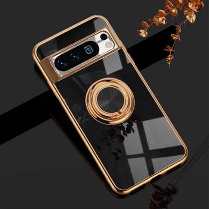 Gold Electroplated Ring Holder Cover-Google Pixel 9 Pro XL