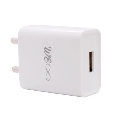 Walta Elite PB 31 Single Port USB Fast Charger 12W Wall Charger Adapter with Type C Cable Inclued - White Walta Elite PB 31 Single Port USB Fast Charger 12W Wall Charger Adapter with Type C Cable Inclued - White