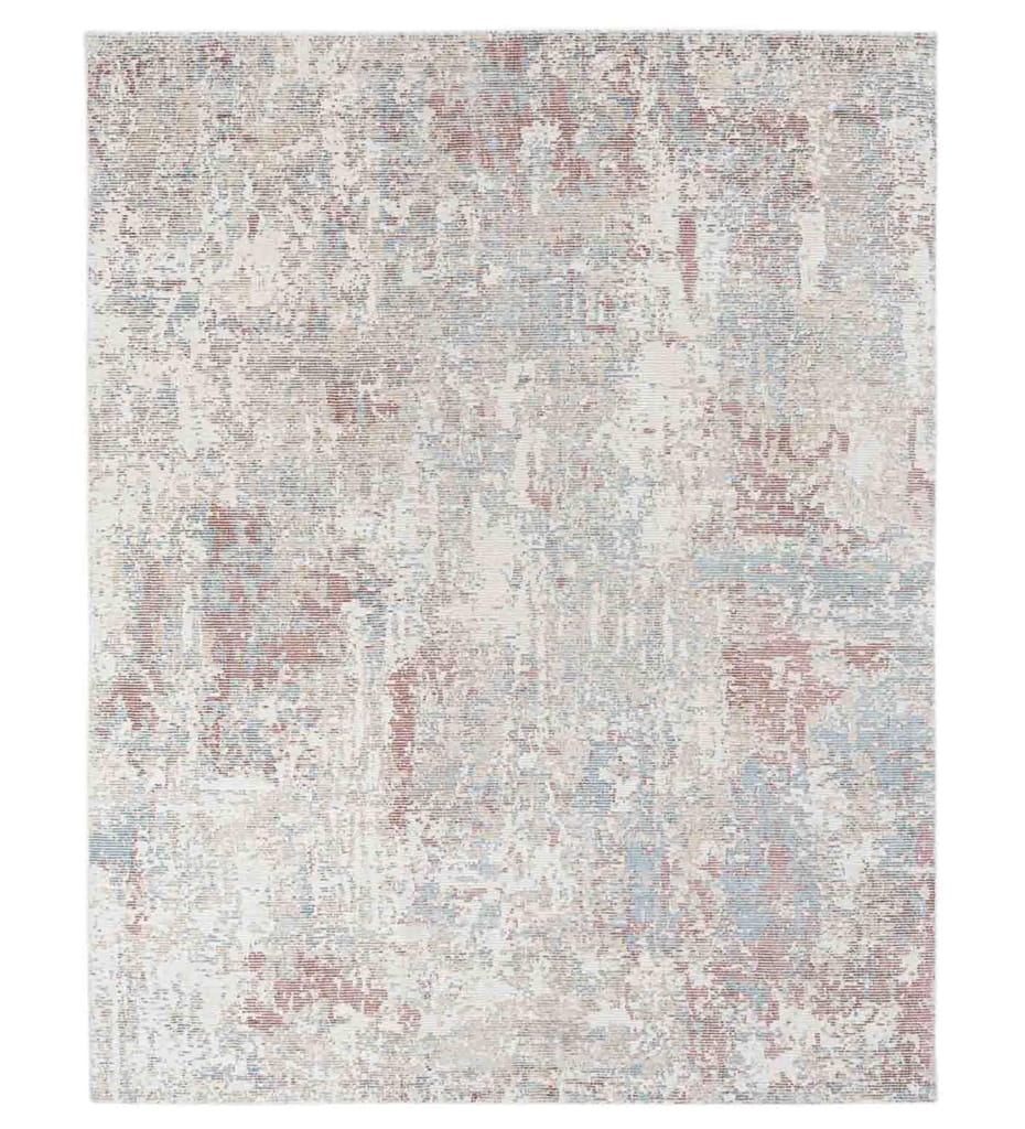 Neu Looms Handmade Viscose Wool Anti-Skid Rug for Bedroom, Living Room, Nursery, Dorm, Playroom & Reading Area (Size 6x9 Feet, Blue-Beige)