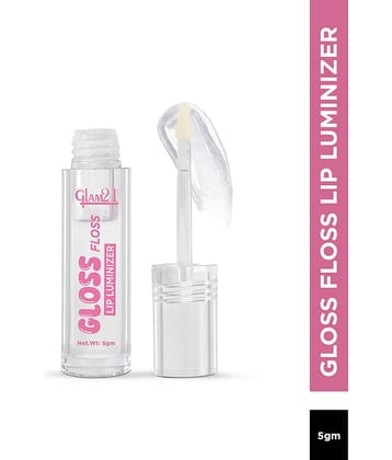 Glam21 Gloss Floss Lip Luminizer|Non-Sticky| Hydrating| Lightweight | Lip Gloss 5 G, Transparent