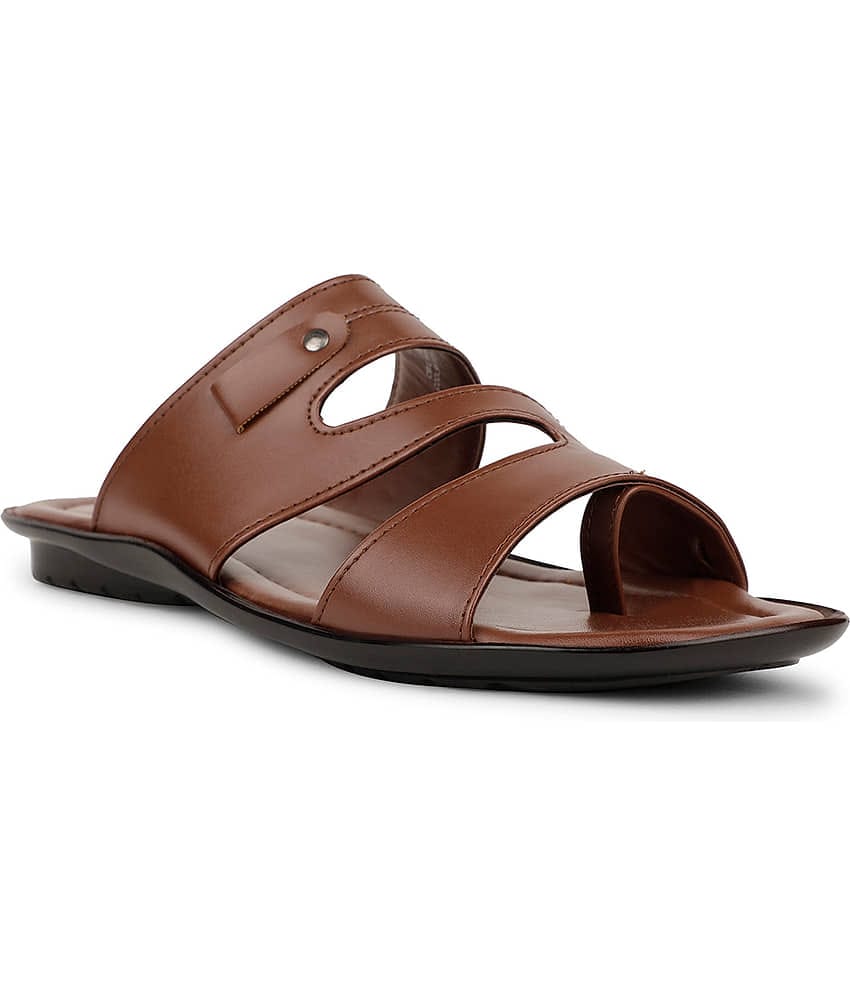 Liberty Tan Men's Leather Slipper