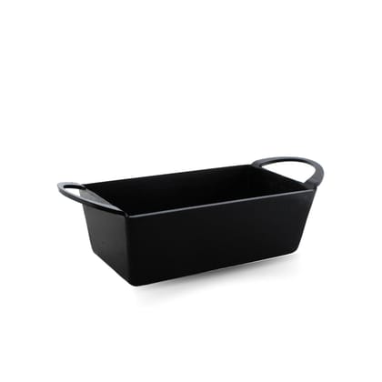 TRILONIUM Triple Seasoned Iron Bread Mould Pan 20cms, Weighs 1.4 kgs