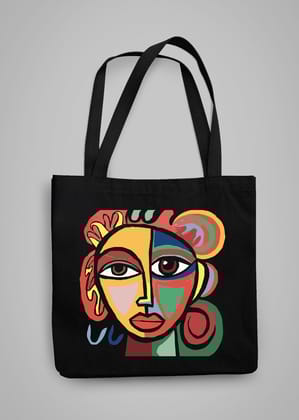 Modern Art by MIGA carry Bags-Black