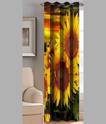 BELLA TRUE Floral Blackout Room Darkening Curtain 5 ft Pack of 1 Multi Color