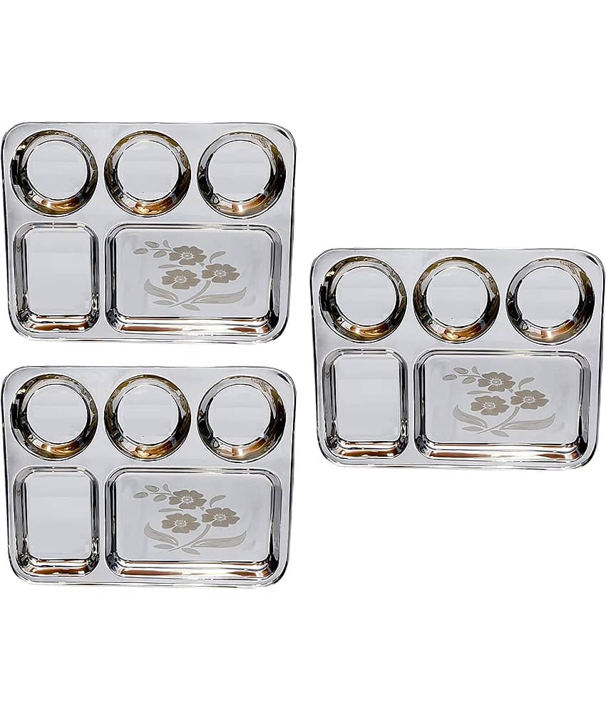 SAGER 3 Pcs Stainless Steel Partition Plate
