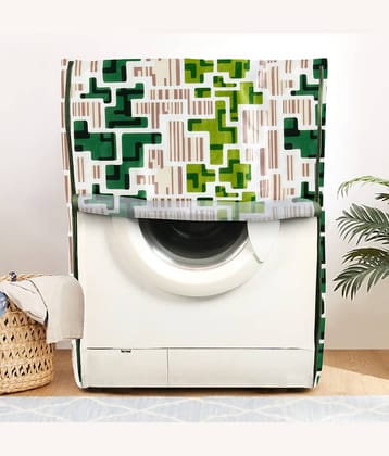 E-Retailer Single Polyester Green Washing Machine Cover for Universal Front Load