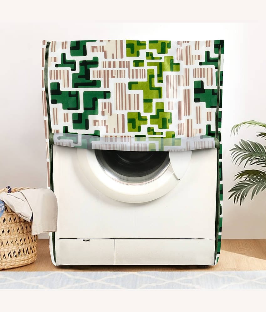 E-Retailer Single Polyester Green Washing Machine Cover for Universal Front Load