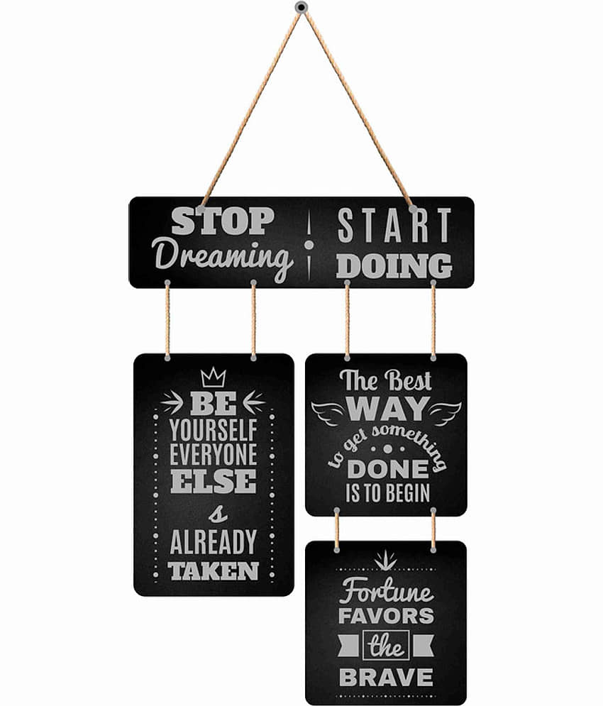 Saf motivational quotes Decorative Plate Multi - Pack of 1