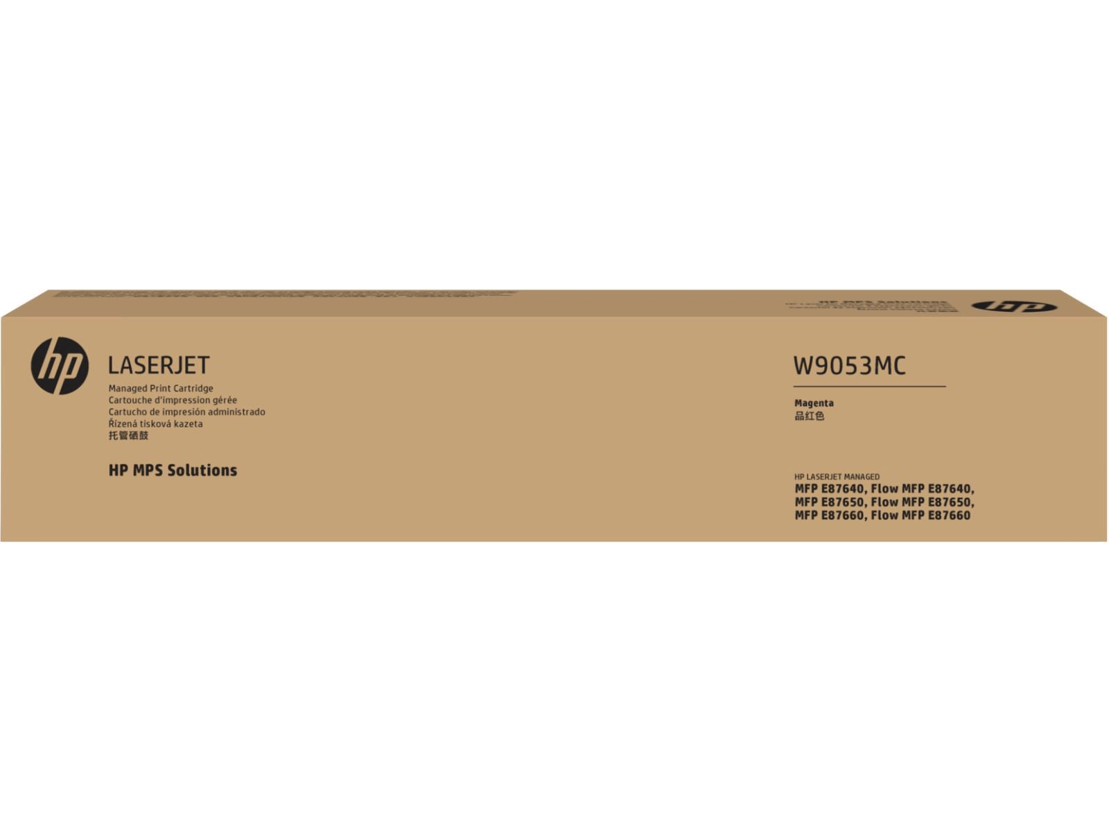 HP W9053MC Magenta Original LaserJet Toner Cartridge Compatible with HP Color LaserJet Managed E87640 E87650 E87660 Series Printers