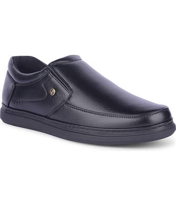 Liberty Black Men's Slip On Formal Shoes