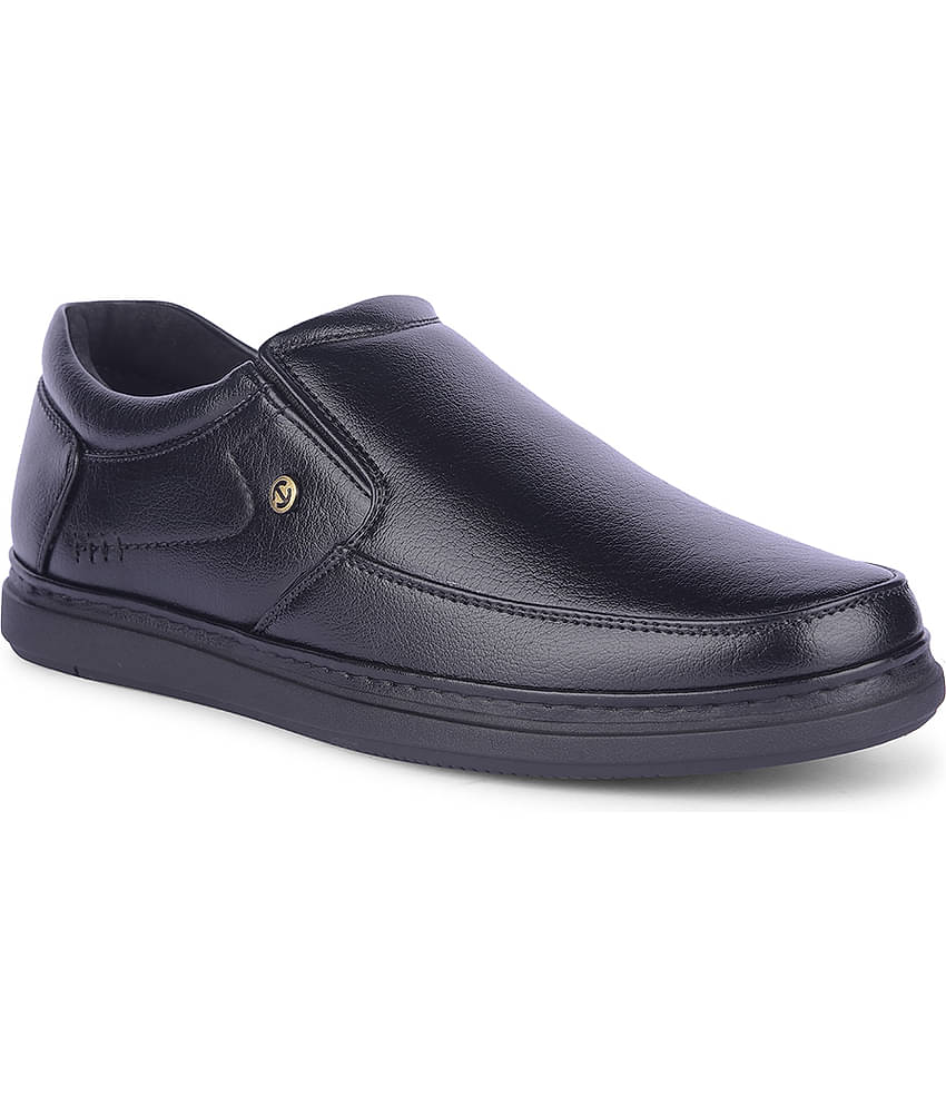 Liberty Black Men's Slip On Formal Shoes