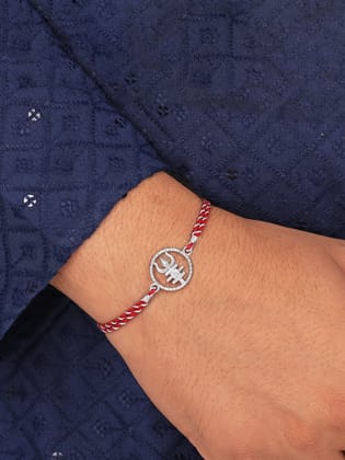 Trishul Silver Rakhi For Brother