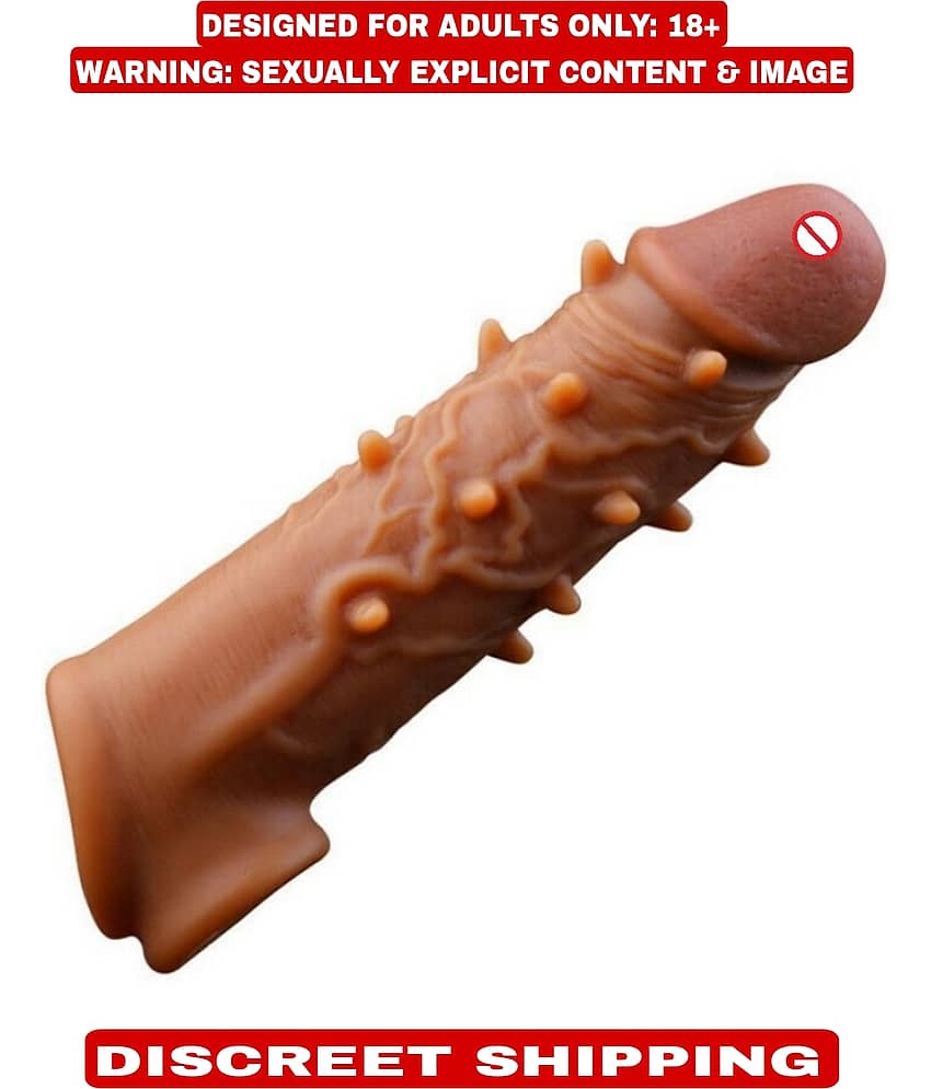 6 INCH PREMIUM QUALITY SILICONE DOUBLE HOLE REUSABLE PANIS SLEEVE FOR MEN BY KAMAHOUSE (LOW PRICE SEX TOY)