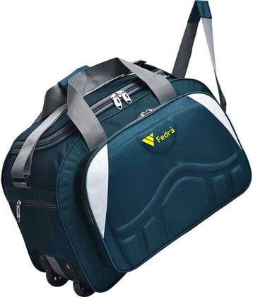 FEDRA - 40 Ltrs Green Polyester Duffle Bag